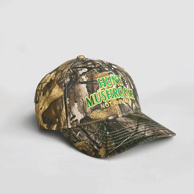 Don't Eat The Homies 'Hunt Mushrooms Not Animals' Dad Hat - Camo