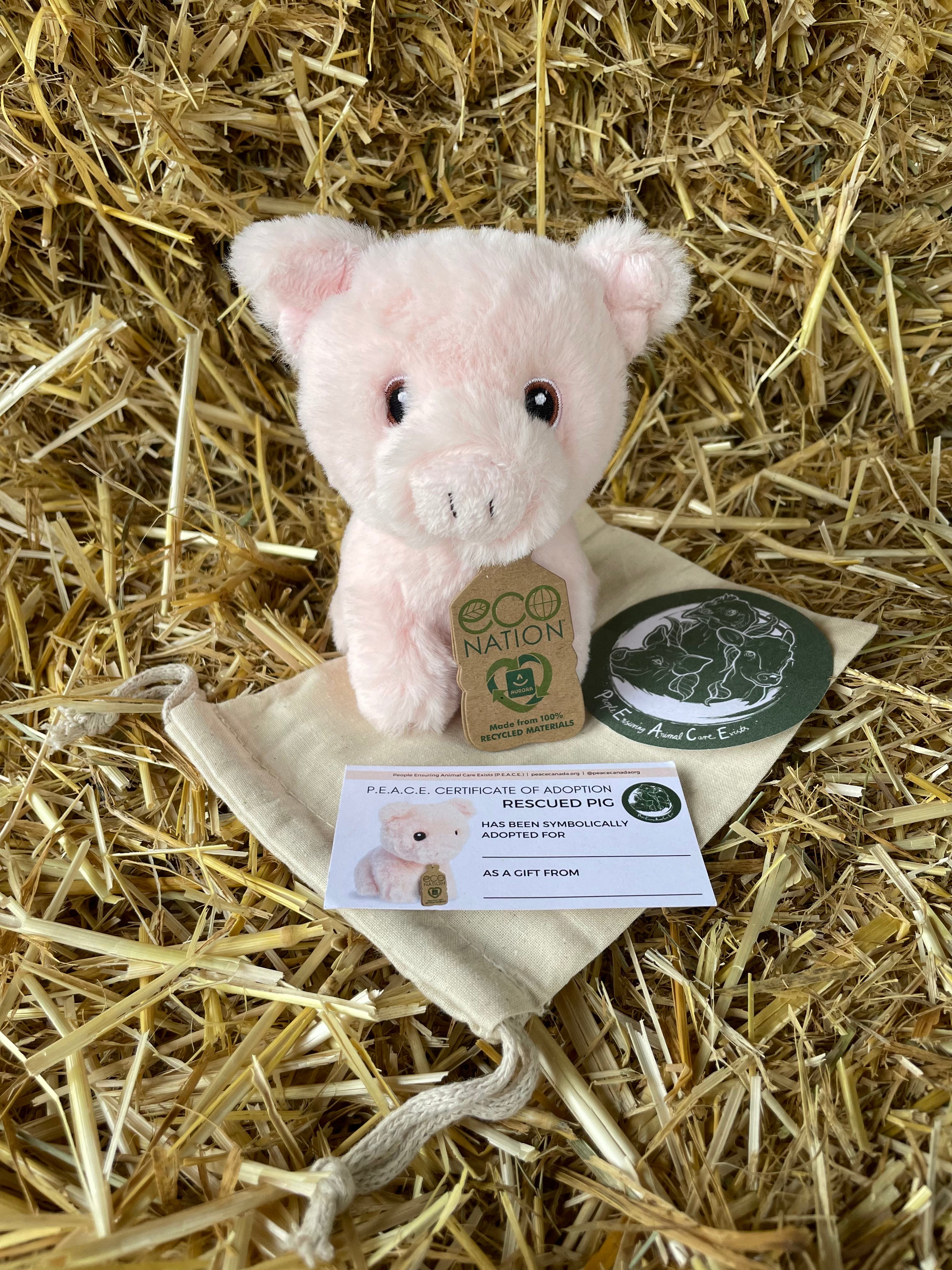 P.E.A.C.E Farm Sanctuary Rescue Stuffie - Small