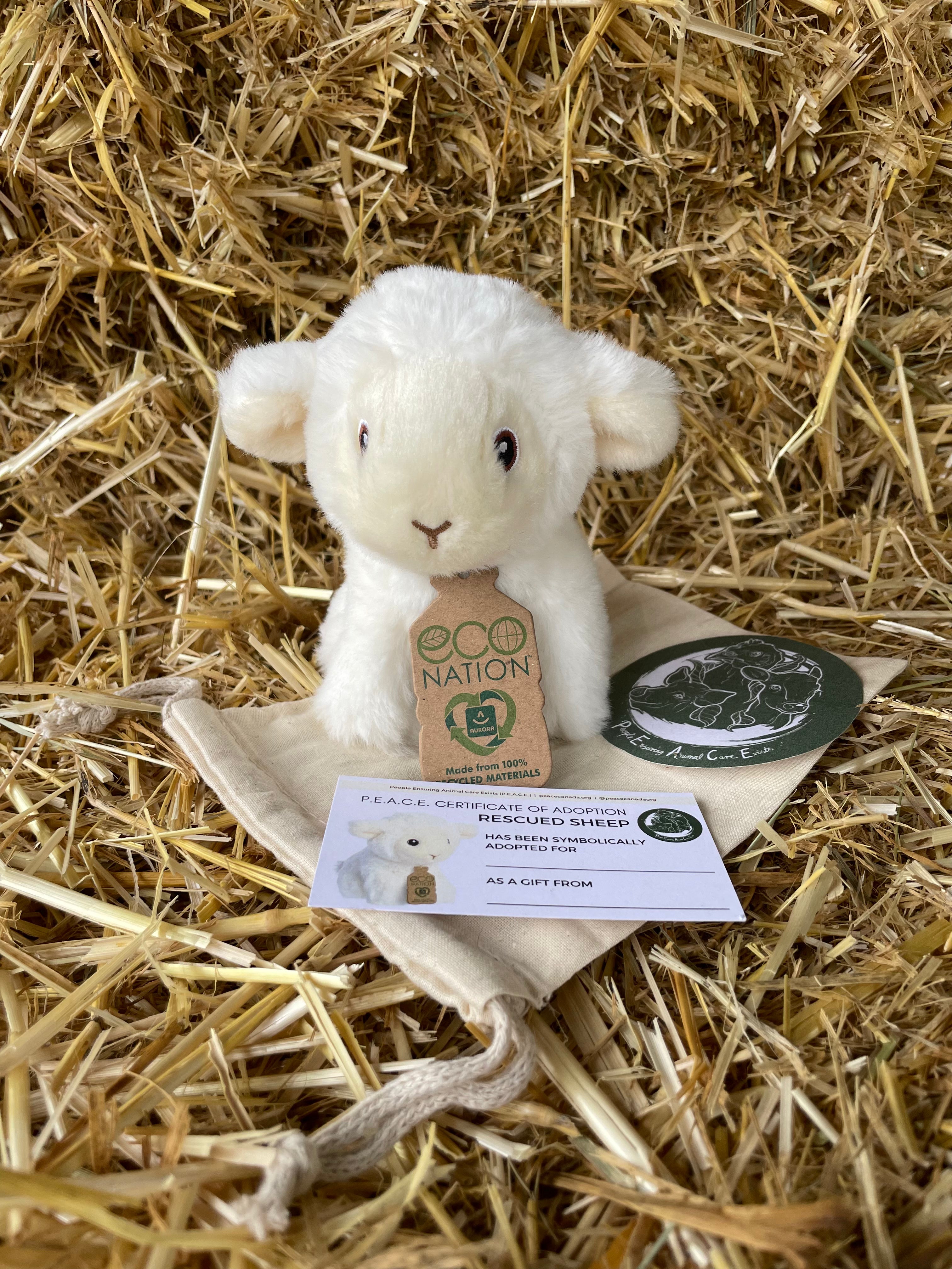 P.E.A.C.E Farm Sanctuary Rescue Stuffie - Small