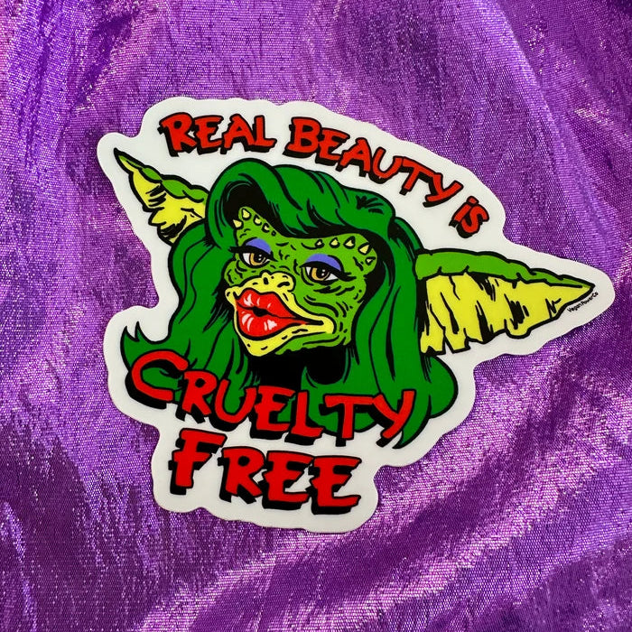 Vegan Power Co 'Real Beauty is Cruelty Free' Sticker