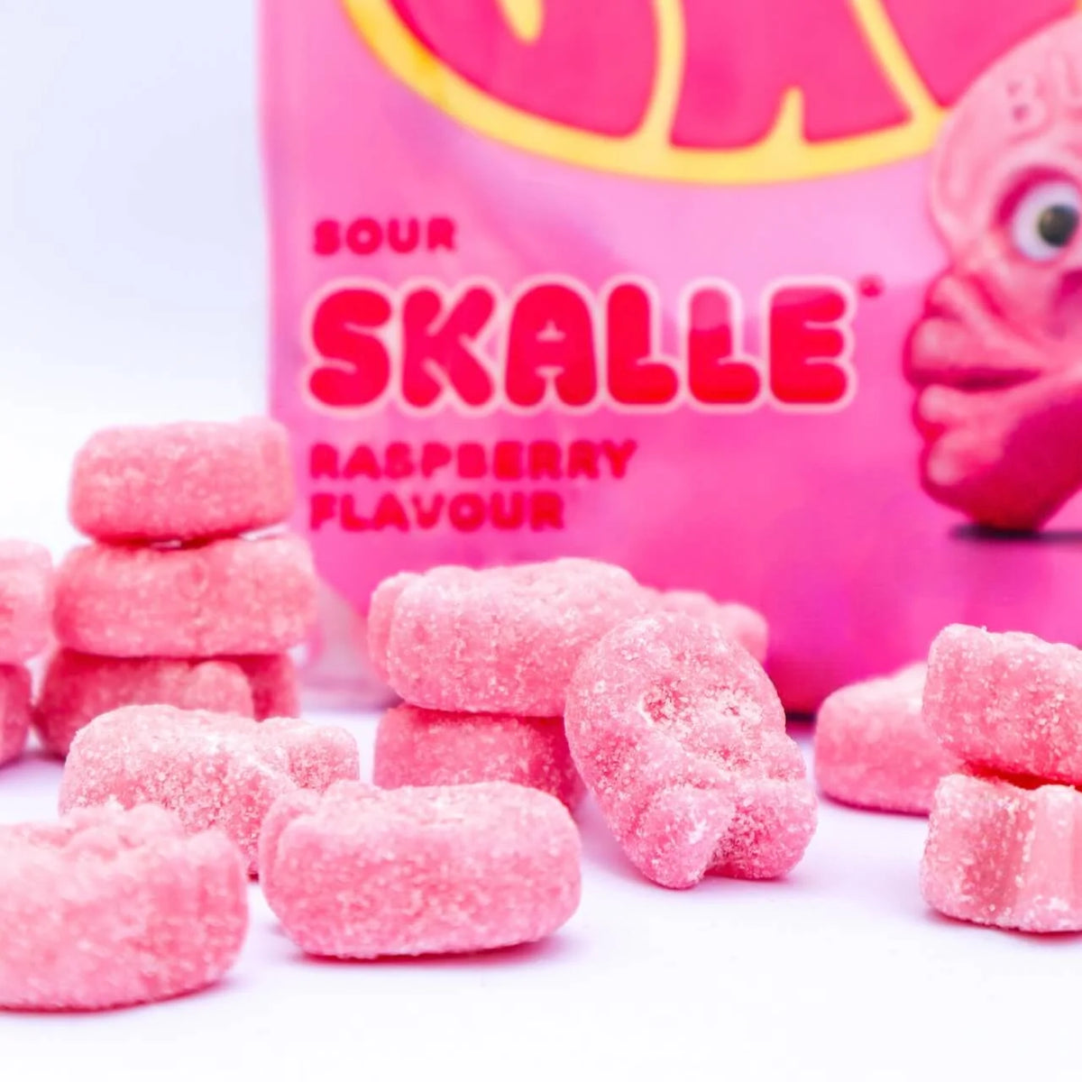 Bubs Skumskalle Raspberry - 90g