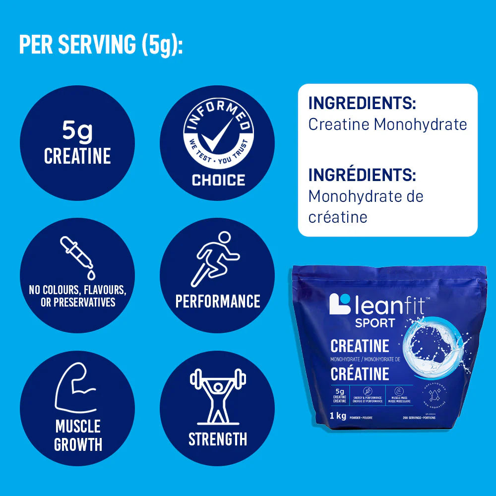 LeanFit Sport Creatine Monohydrate - 1KG