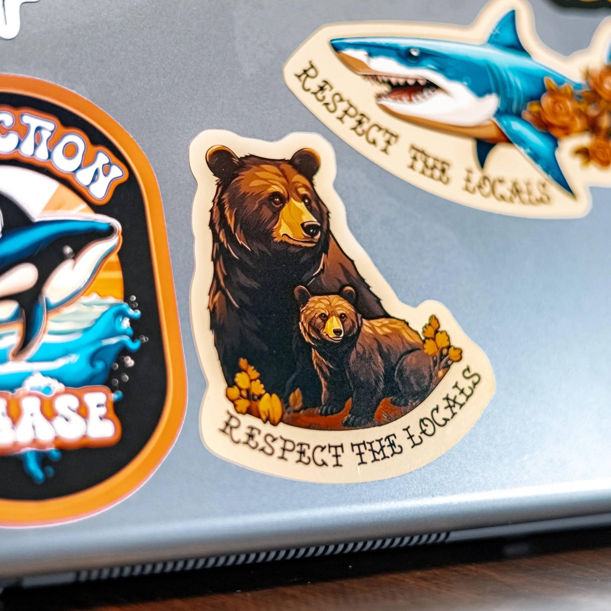 Renegade Stickers 'Respect the Locals' Bear Sticker