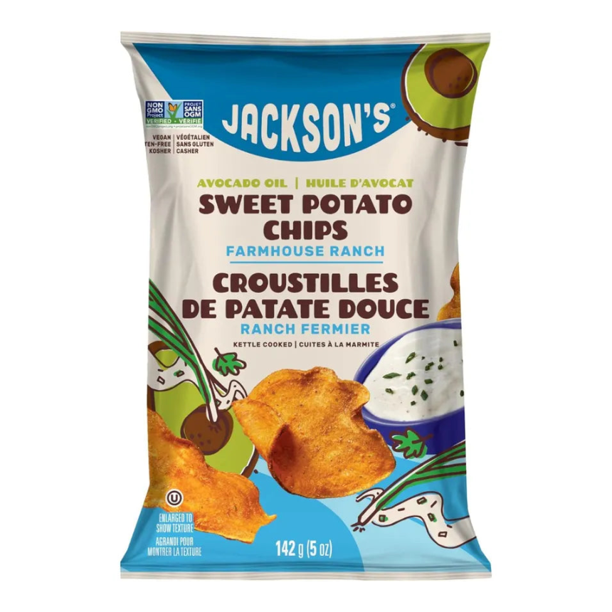 Jackson's Ranch Sweet Potato Chips - 142g