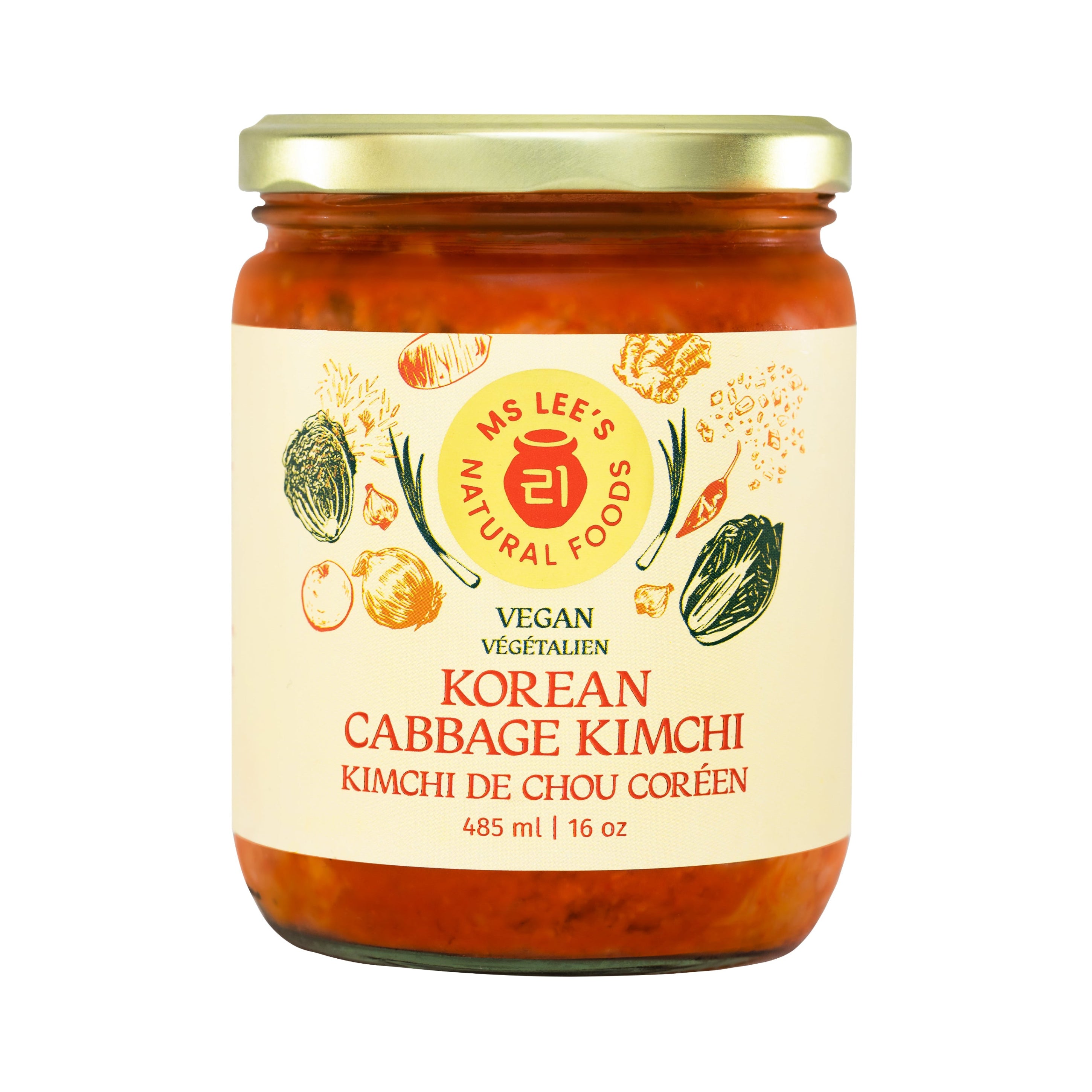 Ms Lee's Natural Foods Kimchi au chou coréen - 485 ml