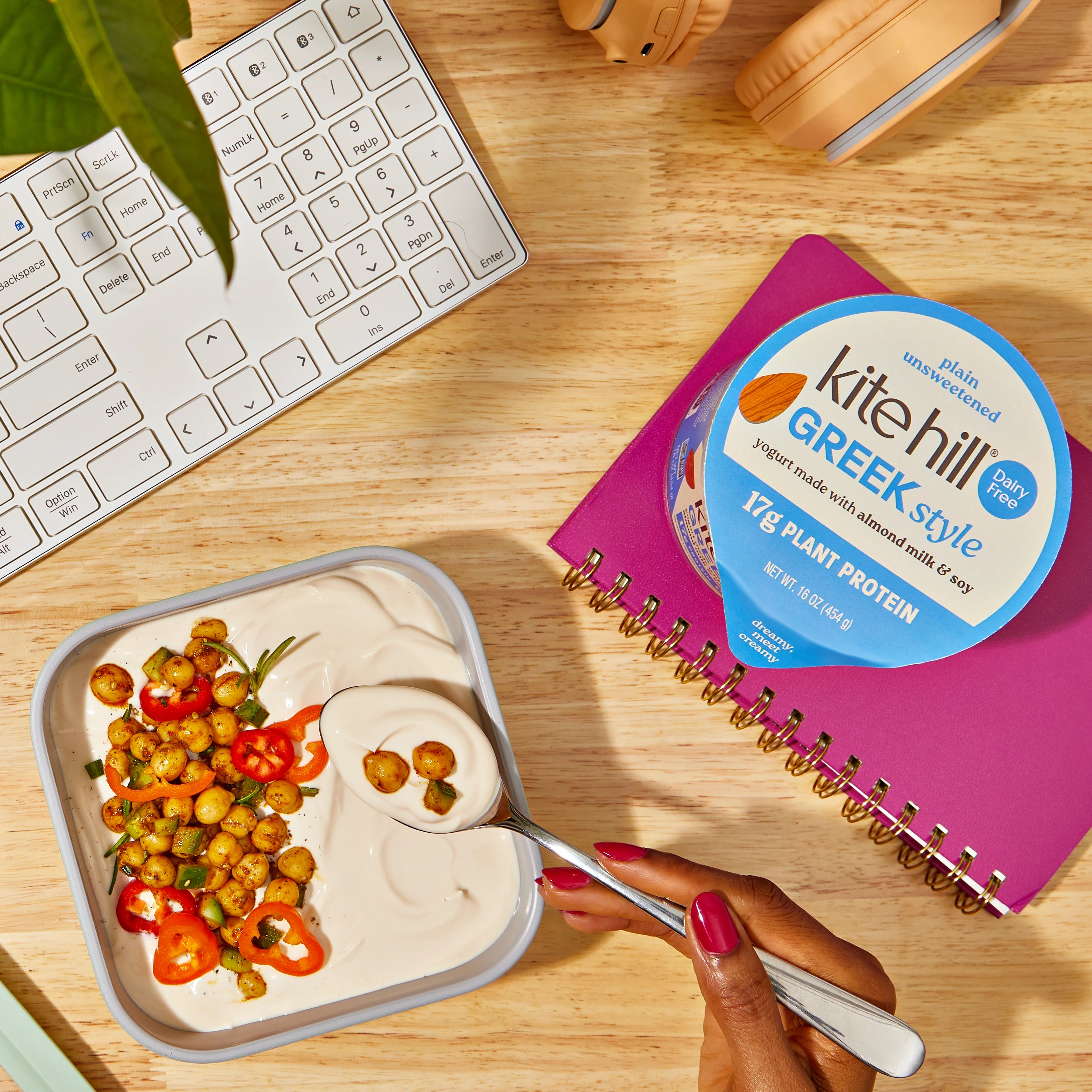 Kite Hill Unsweetened Plain Greek Yogurt - 454g