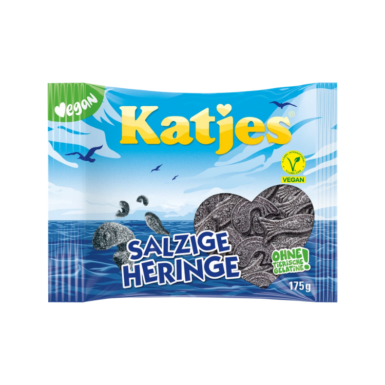 Katjes Salzige Heringe Salty Licorice Fish Gummies - 175g