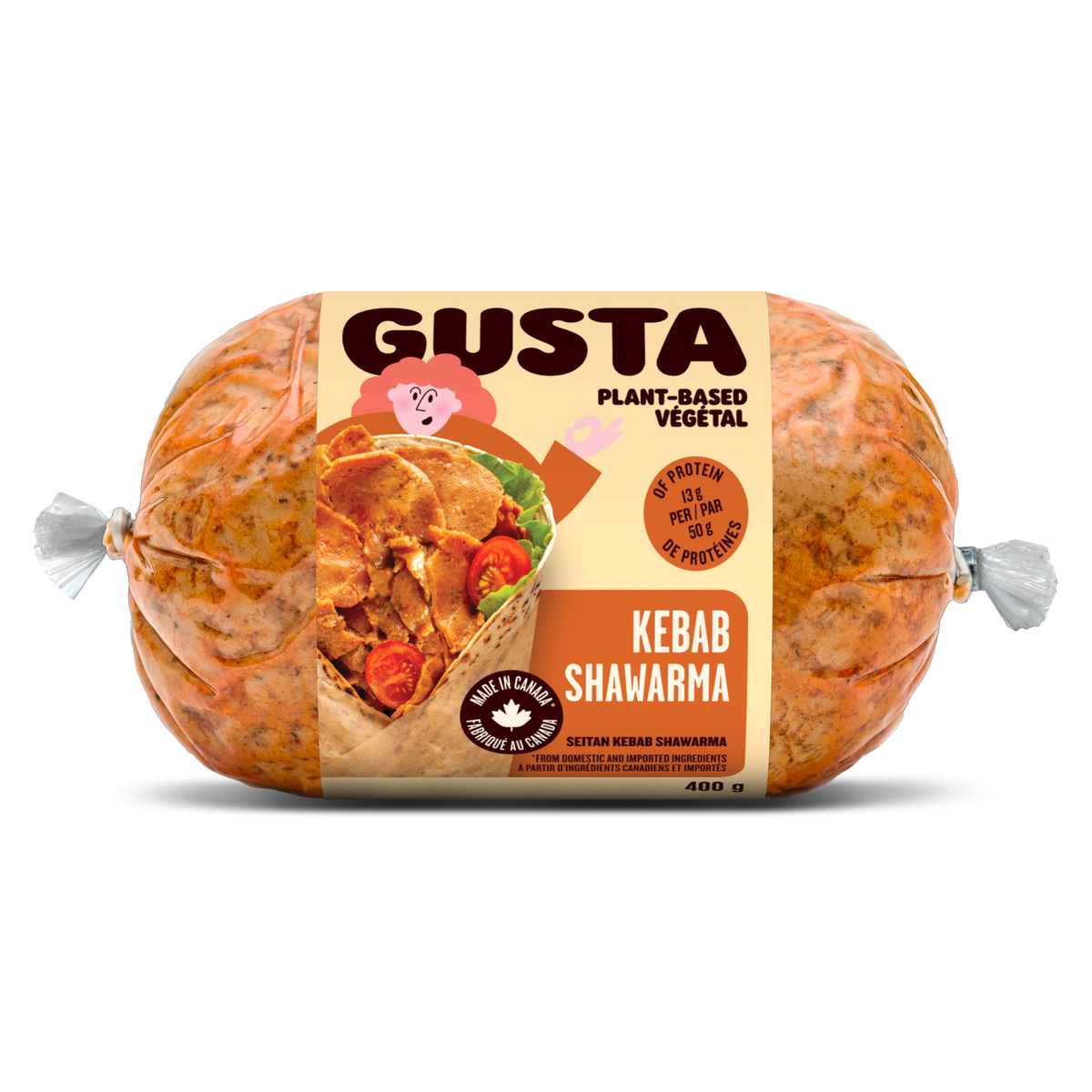 Gusta Kebab Shawarma Seitan - 400g
