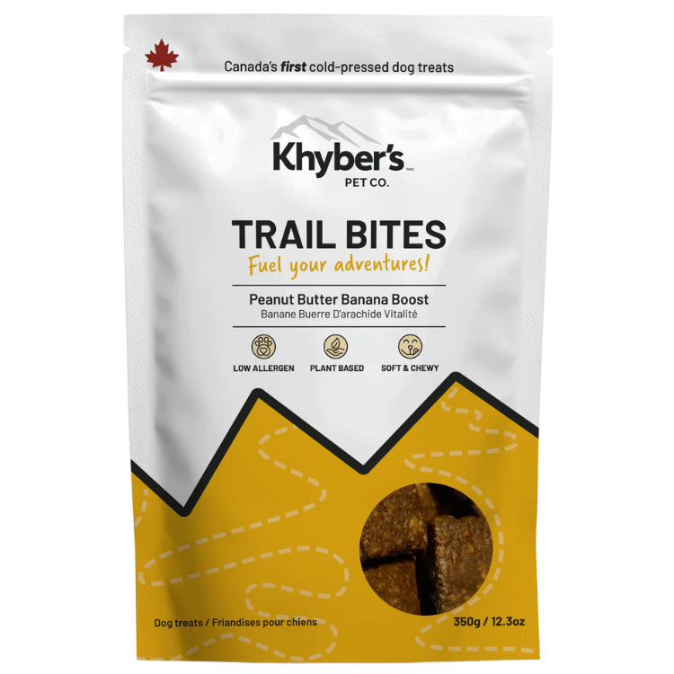 Khyber's Pet Co. Peanut Butter Banana Boost Trail Bites - 350g