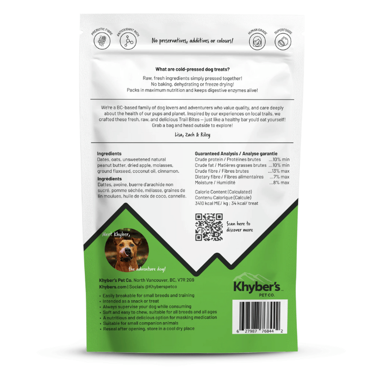 Khyber's Pet Co. Apple Cinnamon Dash Trail Bites - 350g