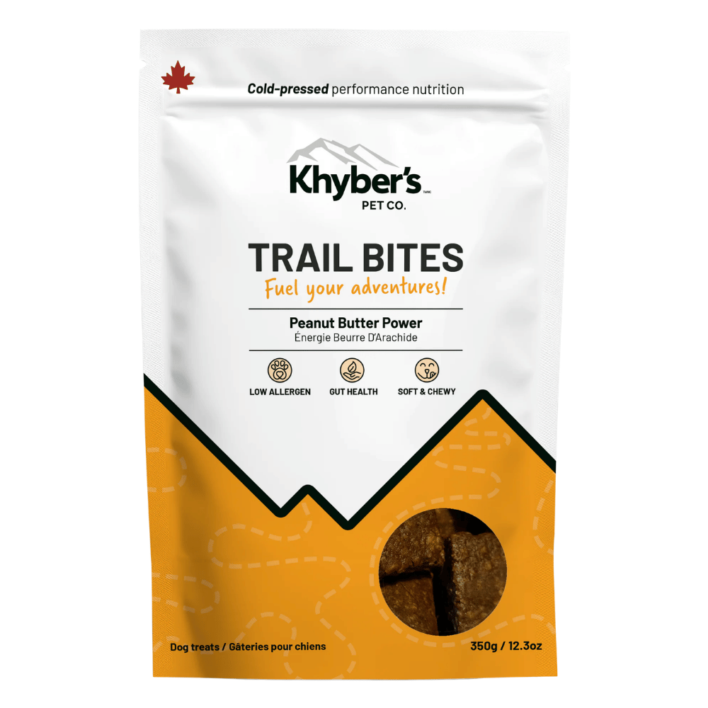 Bouchées énergétiques au beurre de cacahuète pour chiens Khyber's Pet Co. - 350 g