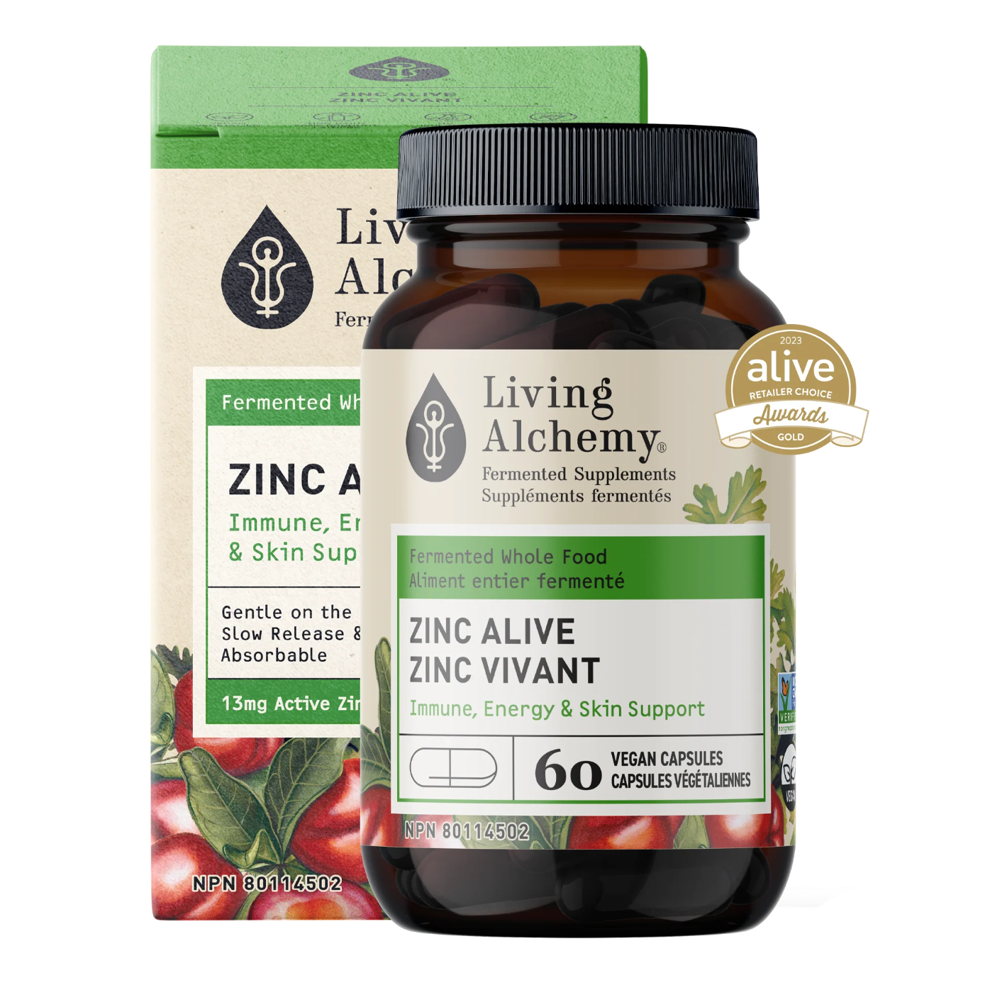 Living Alchemy Zinc Alive - 60 caps