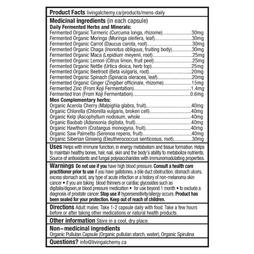 Living Alchemy Iron Alive pour femmes - 60 capsules 