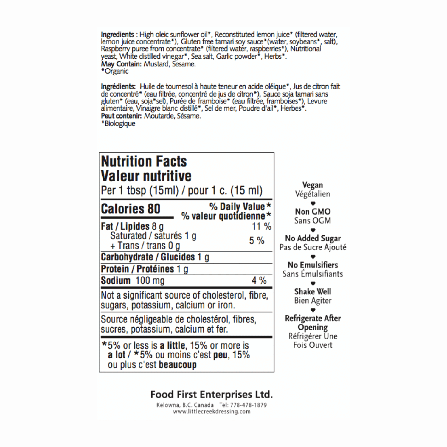 Little Creek Okanagan Caesar Dressing - 295ml