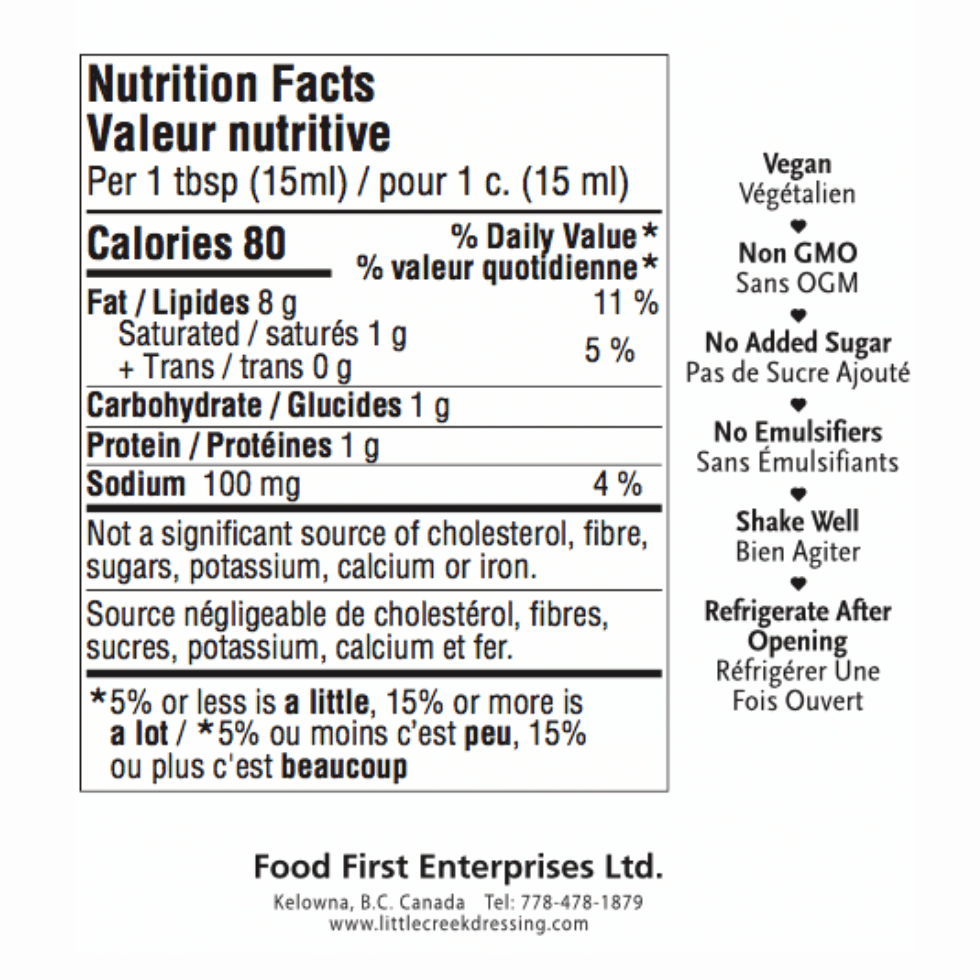 Vinaigrette Originale Little Creek - 295ml