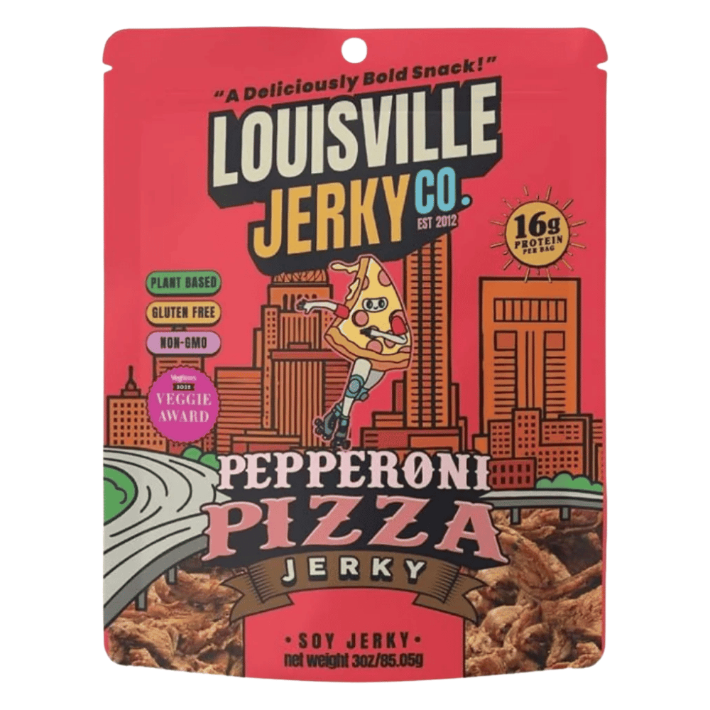 Louisville Vegan Jerky Co. Saveur de bacon à l'érable fumé Vegan Jerky - 85g