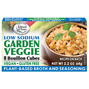 Edward & Sons Low Sodium Garden Veggie Bouillon Cubes - 64g