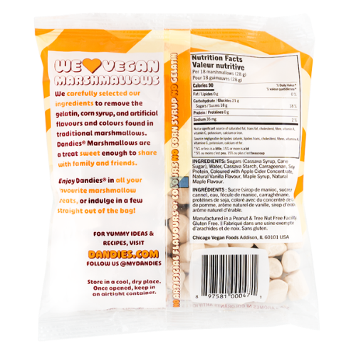 Dandies Maple Mini Marshmallows - 142g