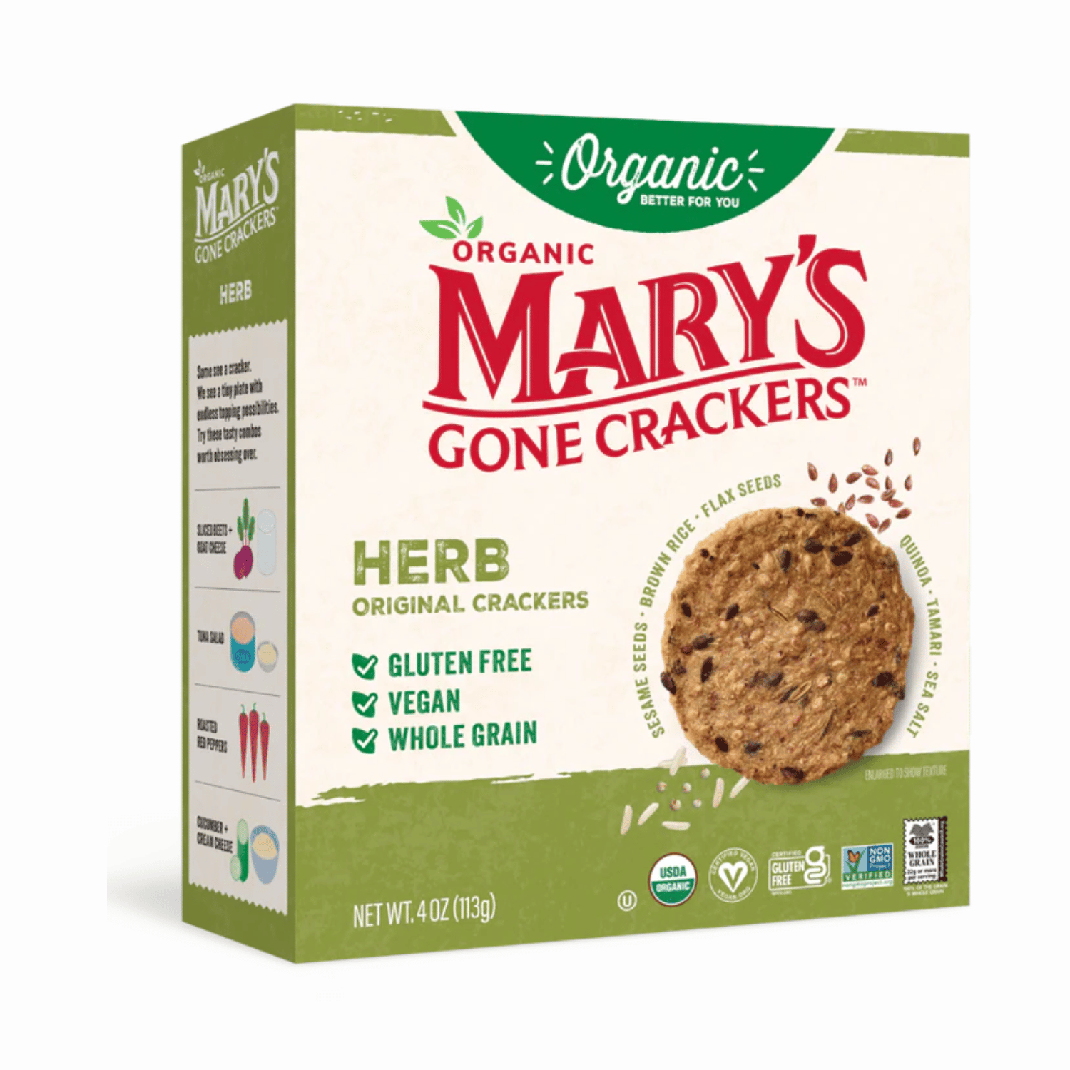 Mary's Organic Crackers Crackers aux herbes - 184g