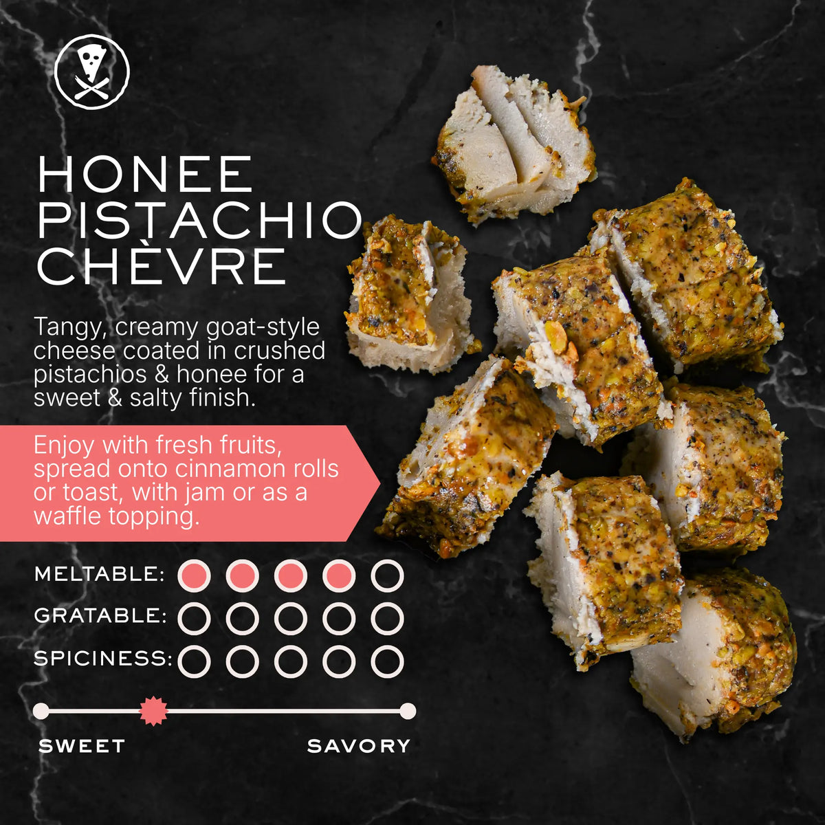 Rebel Cheese Honee Pistachio Chevre - 113g