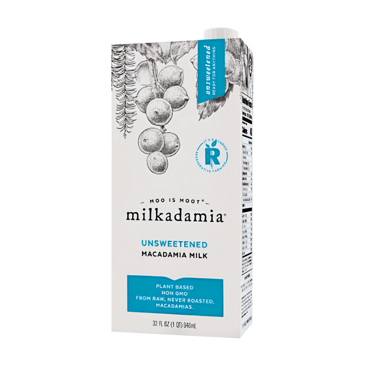 Milkadamia Unsweetened Macadamia Milk - 946ml