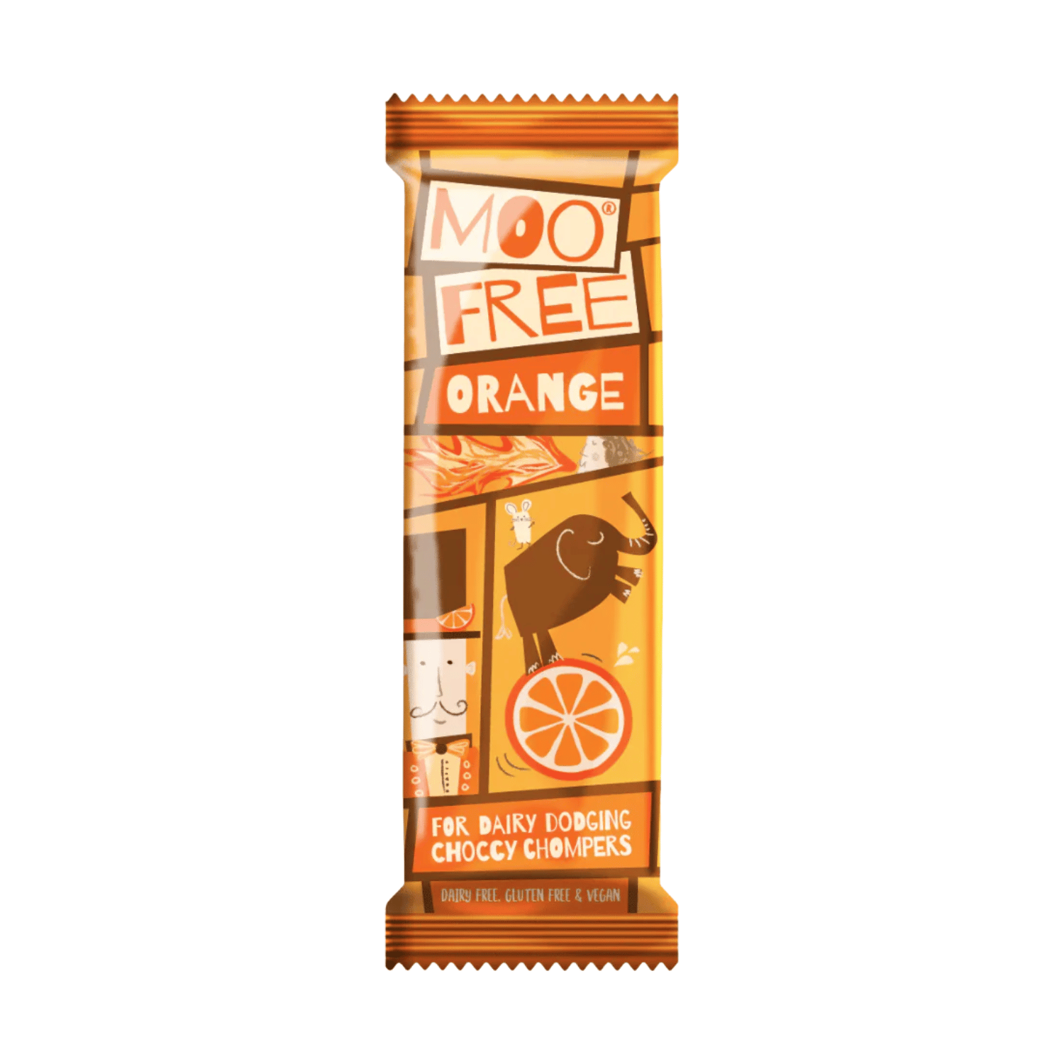 Moo Free Orange Chocolate Mini Bar - 20g