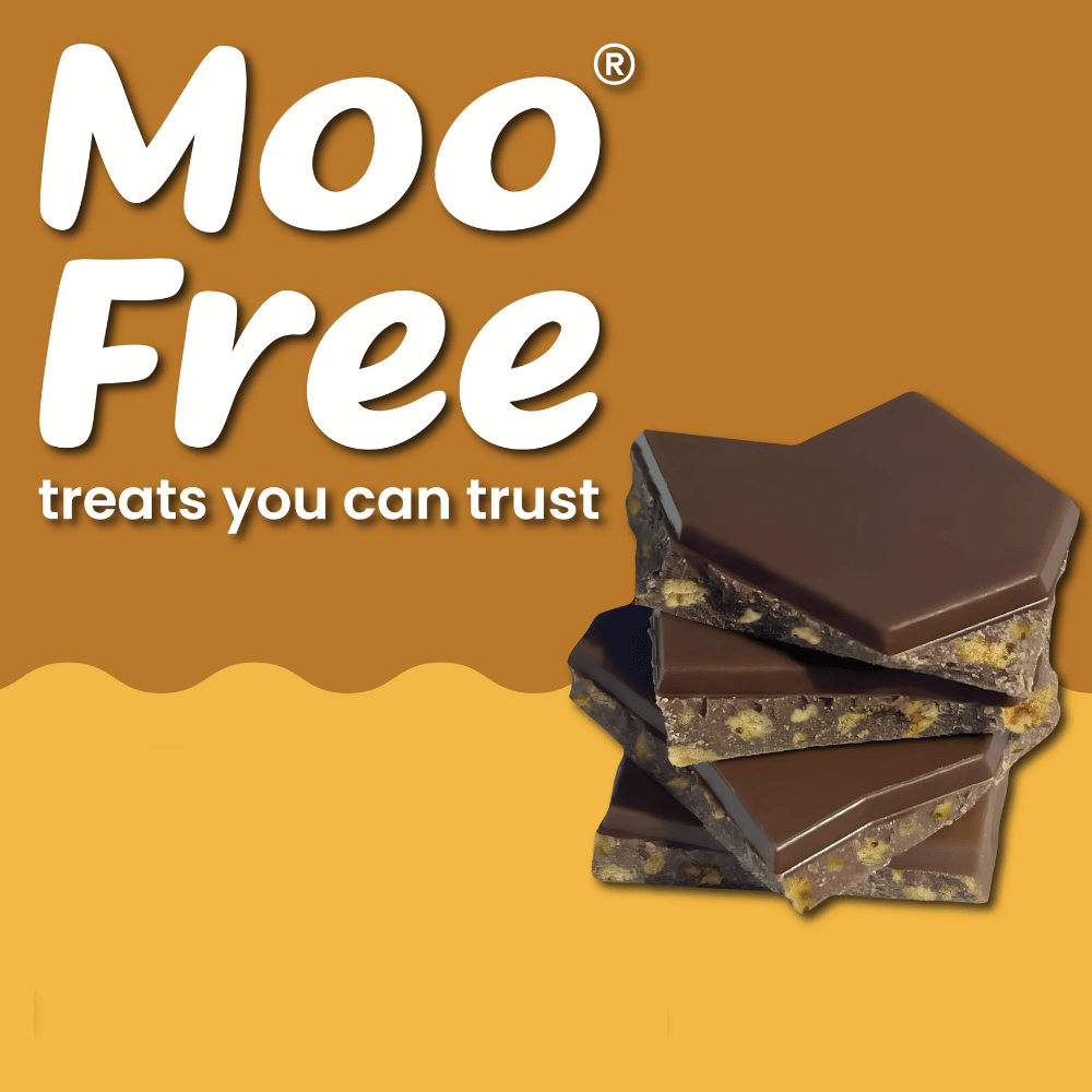 Tablette de chocolat au lait avec éclats de sucre caramélisé Moo Free - 80g
