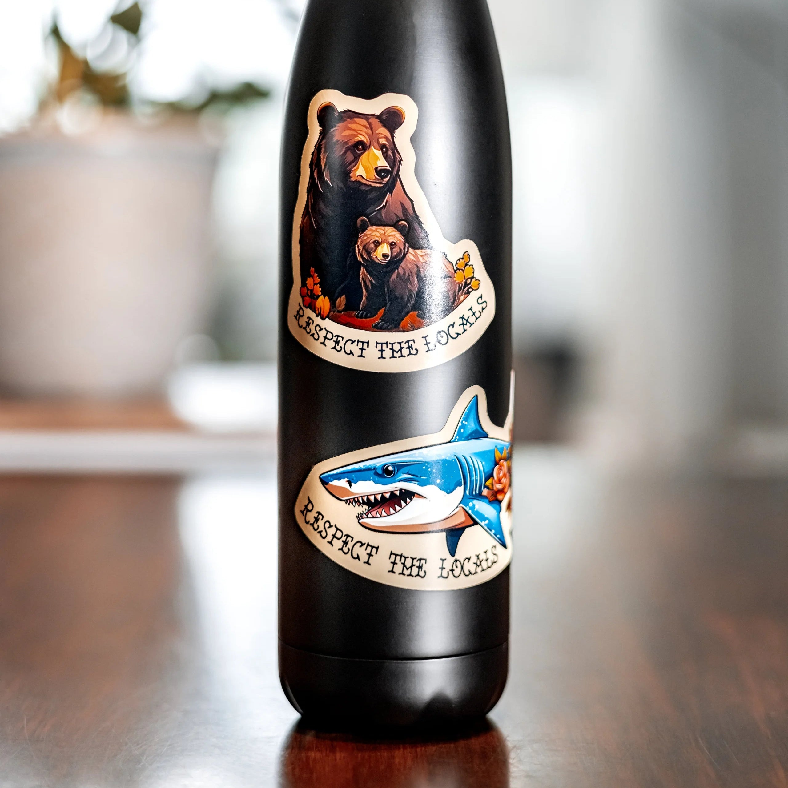 Renegade Stickers 'Respect the Locals' Shark Sticker