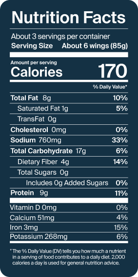 Morceaux de poulet à base de plantes cajun audacieux - 227g