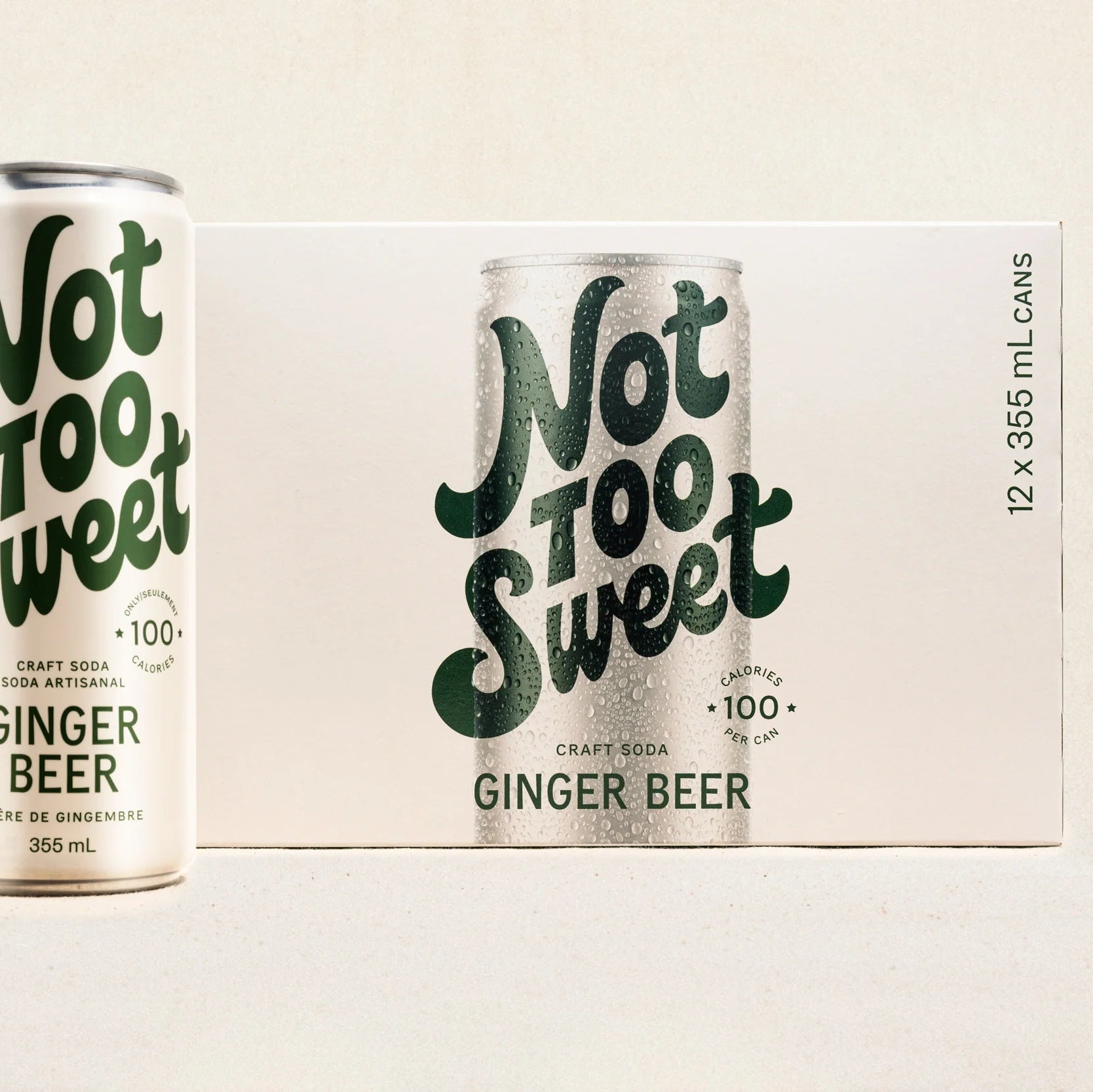 Not Too Sweet Craft Soda Ginger Beer - 355ml