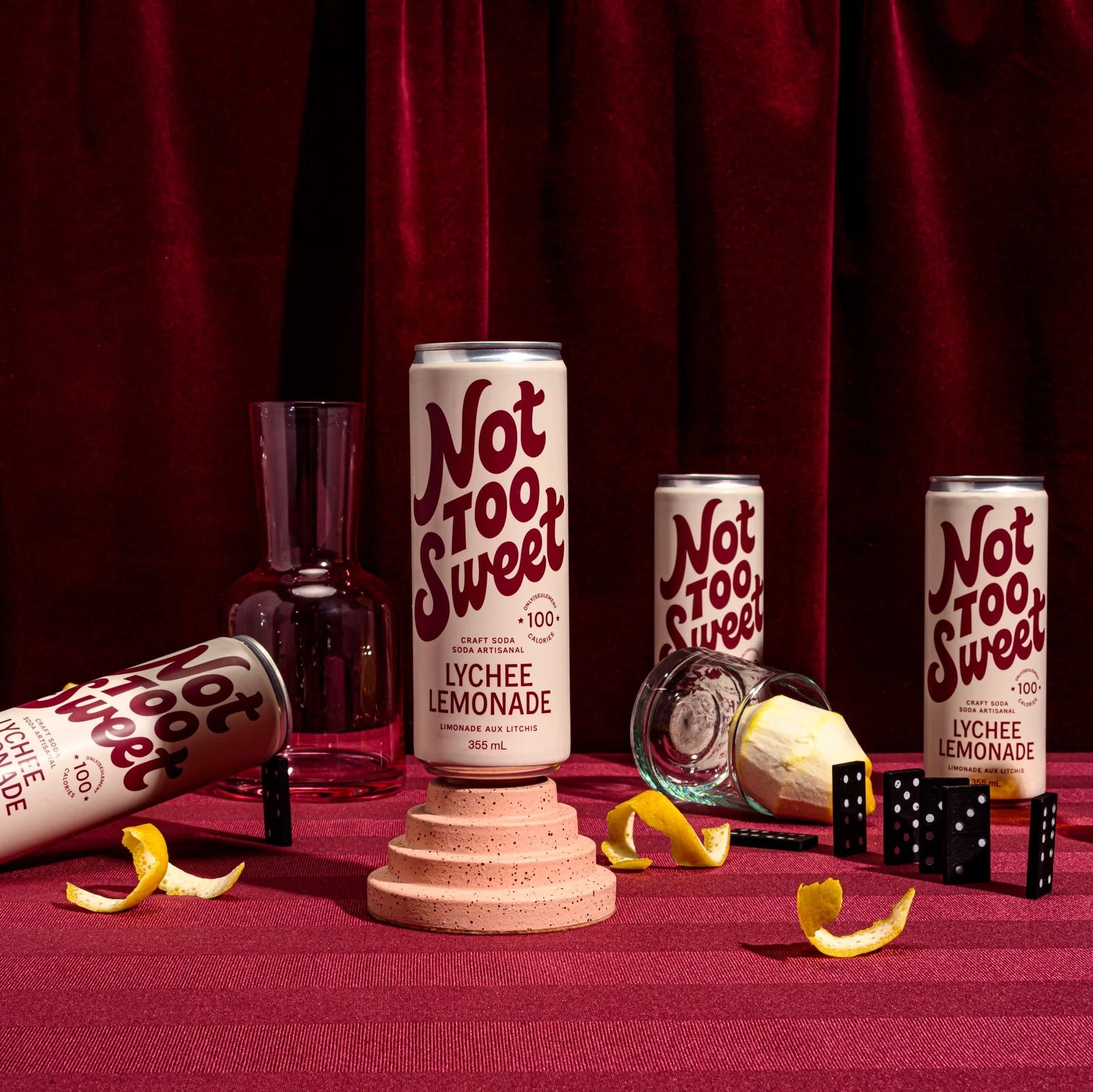 Not Too Sweet Craft Soda Lychee Limonade - 355 ml