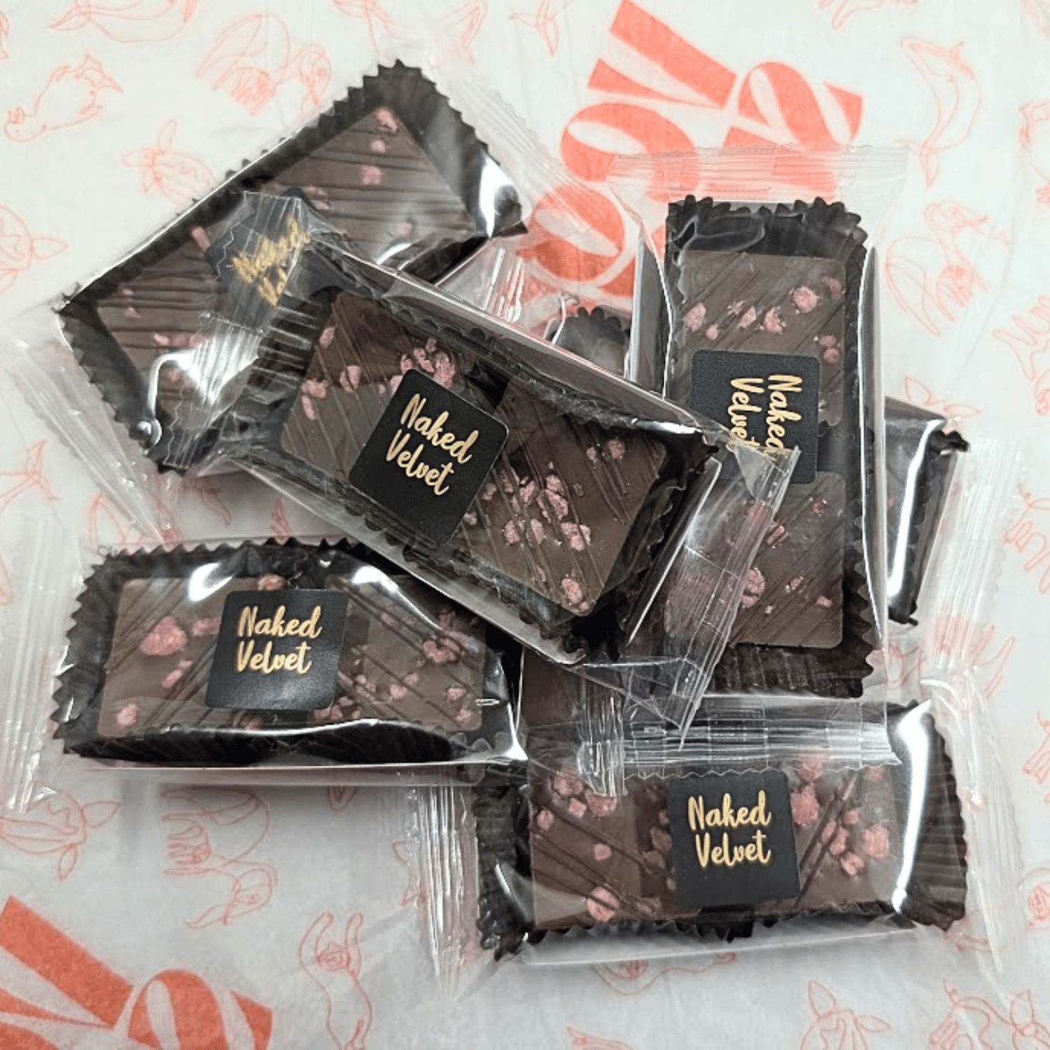 Naked Velvet Dark Chocolate Raspberry Truffles - 20g