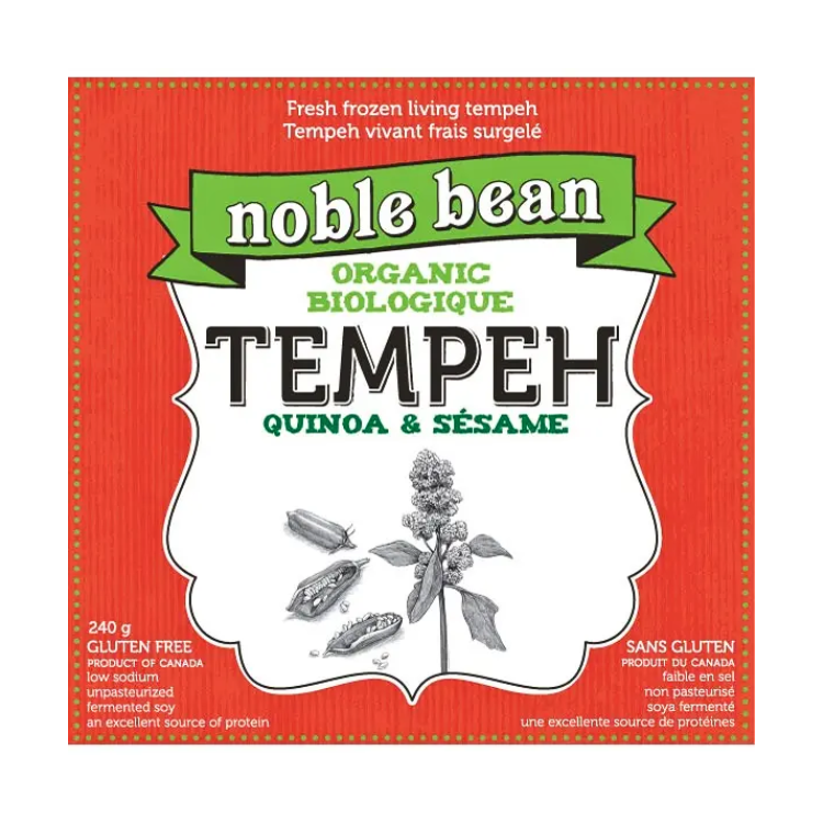 Quinoa aux haricots nobles et tempeh au sésame - 240g