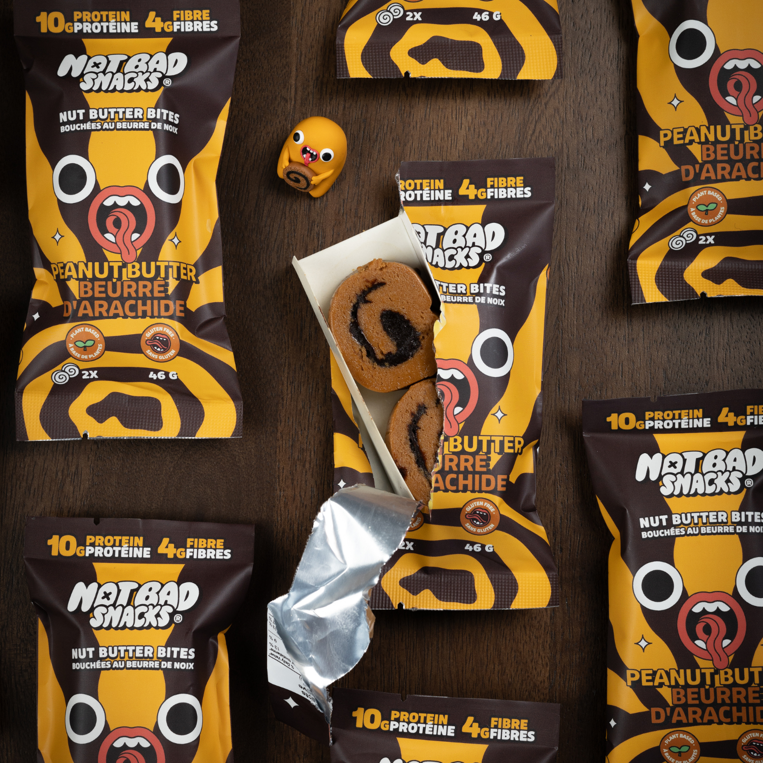 Not Bad Snacks Peanut Butter Nut Butter Bites - 46g