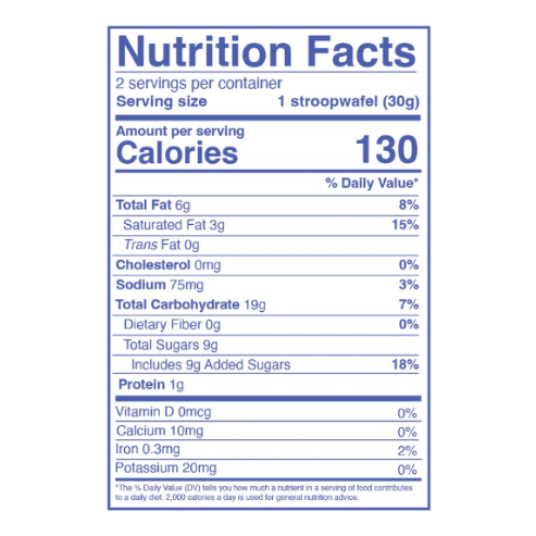 Stroop Club Vegan Biscuits Stroopwafel traditionnels au caramel - 264g