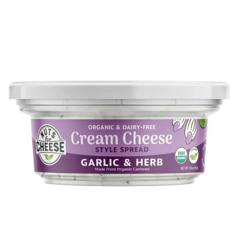Nuts For Cheese Garlic & Herb Cashew Cream Cheese - 210g