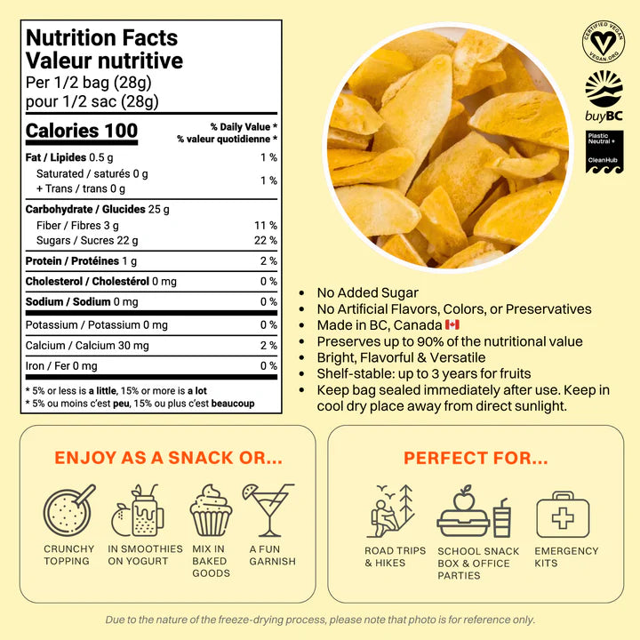 OHME! Freeze-Dried Mangos - 56g
