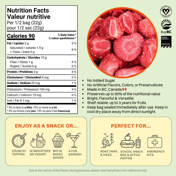 OHME! Freeze-Dried Strawberries - 46g