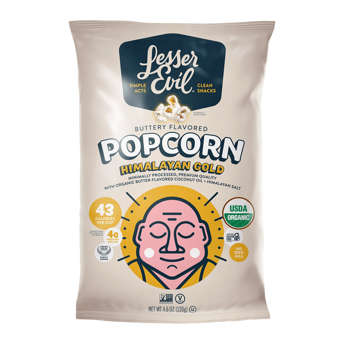 Lesser Evil Himalayan Gold Buttery Flavour Popcorn - 130g