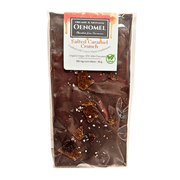 Oenomel Salted Caramel Crunch Vegan Milk Chocolate Bar - 80g