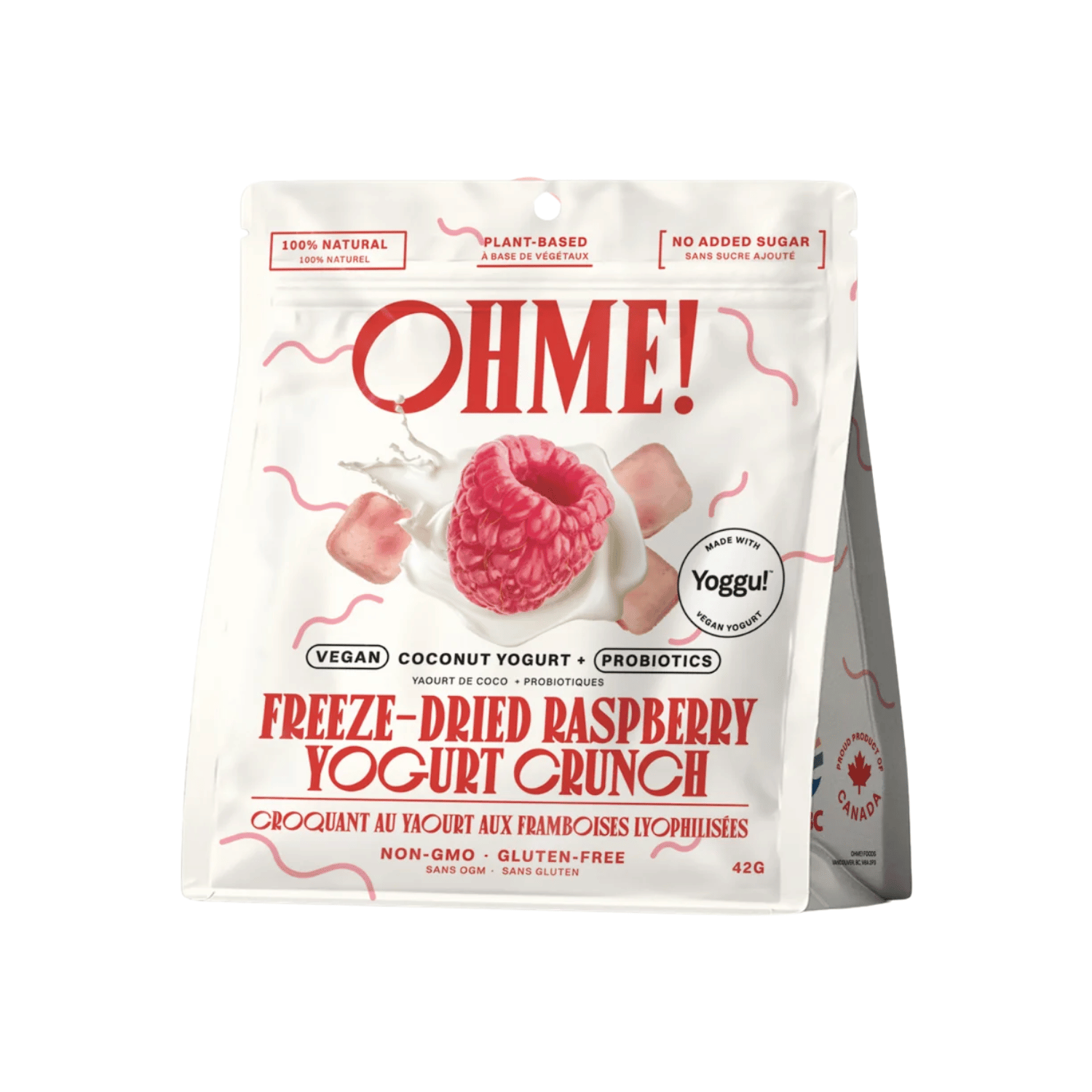 OHME! Freeze-Dried Raspberry Yogurt Crunch - 42g