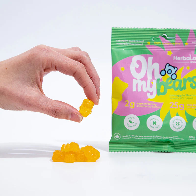 Herbaland Oh My Bears! Pineapple Fibre Gummies - 50g