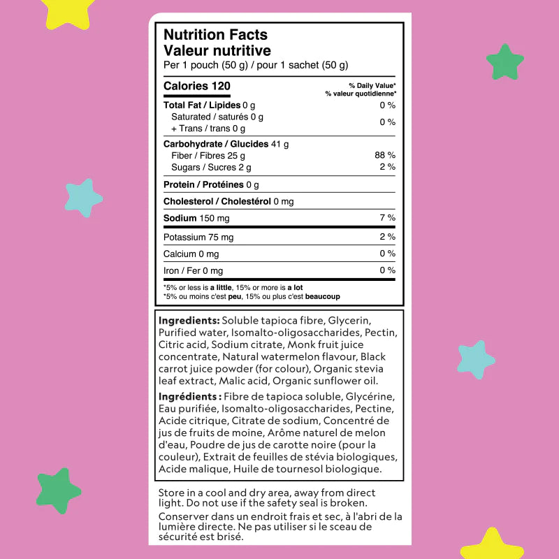 Herbaland Oh My Berries! Sour Watermelon Fibre Gummies - 50g