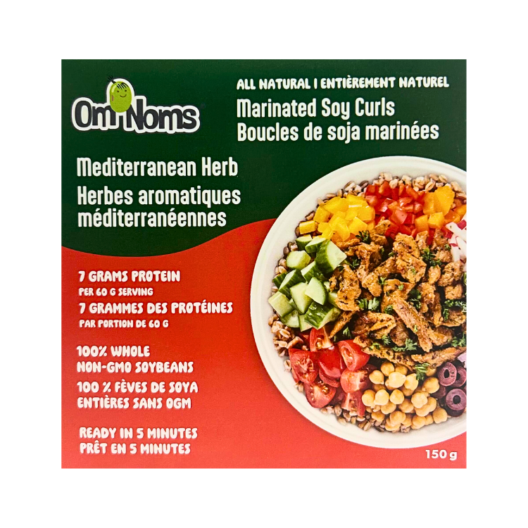 Om Noms Chicken-Style Strips Mediterranean Herb - 150g