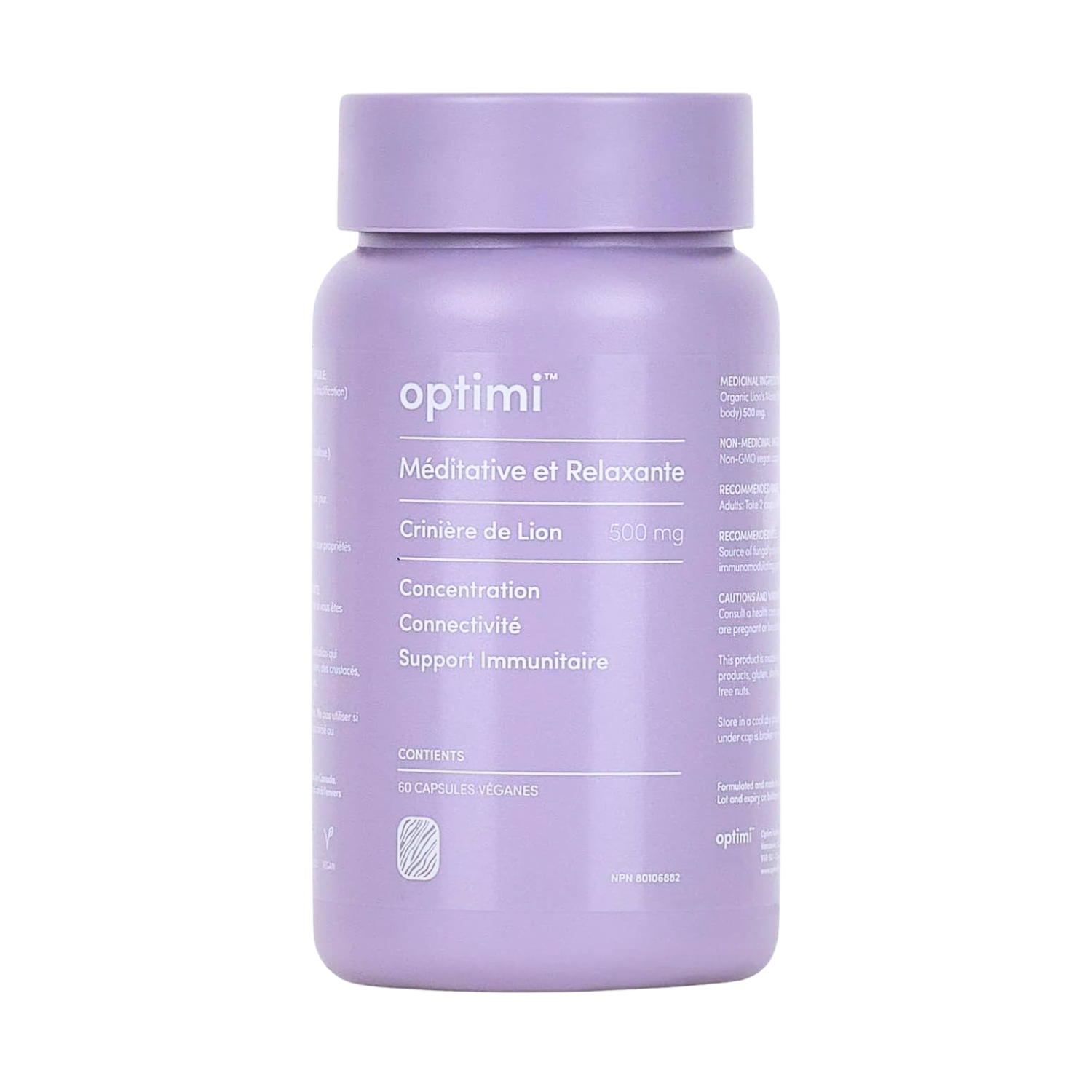 CLEARANCE - Optimi Mindful Lion's Mane Supplement - 120 Capsules