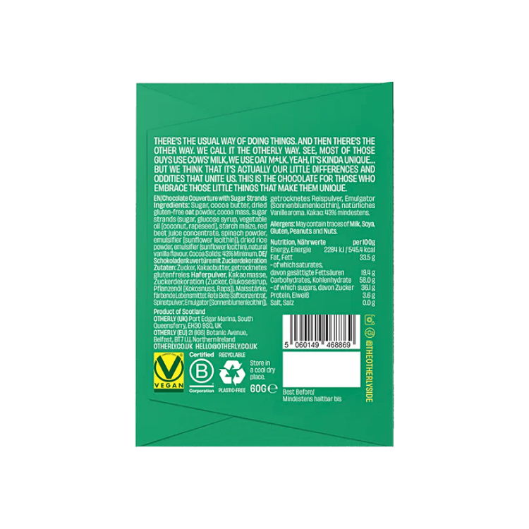 Otherly Birthday Cake Oat Milk Chocolate Bar - 60g