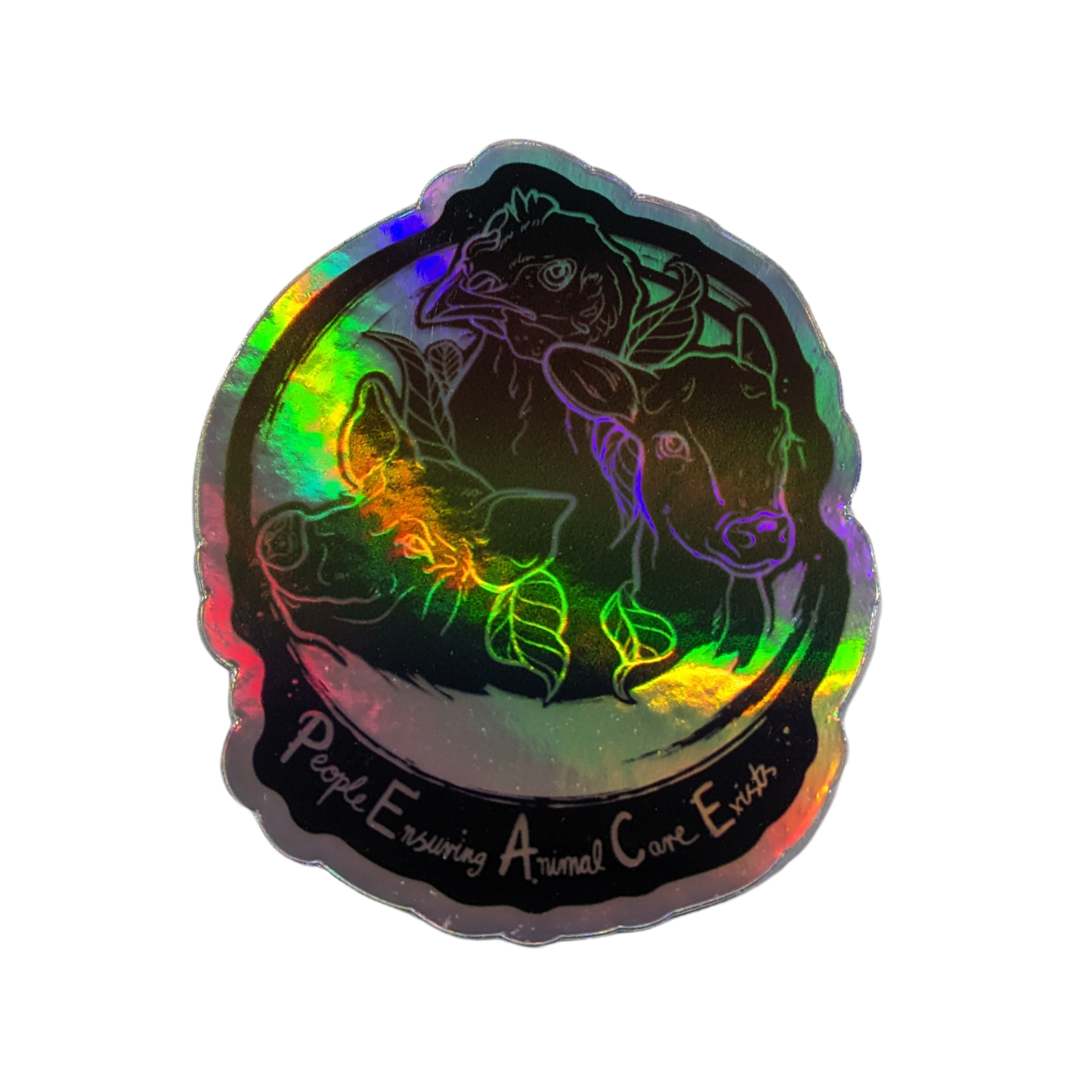 P.E.A.C.E Farm Sanctuary Logo Sticker