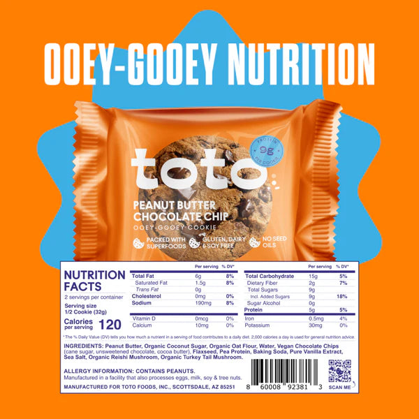 Toto Peanut Butter Chocolate Chip Cookie - 64g