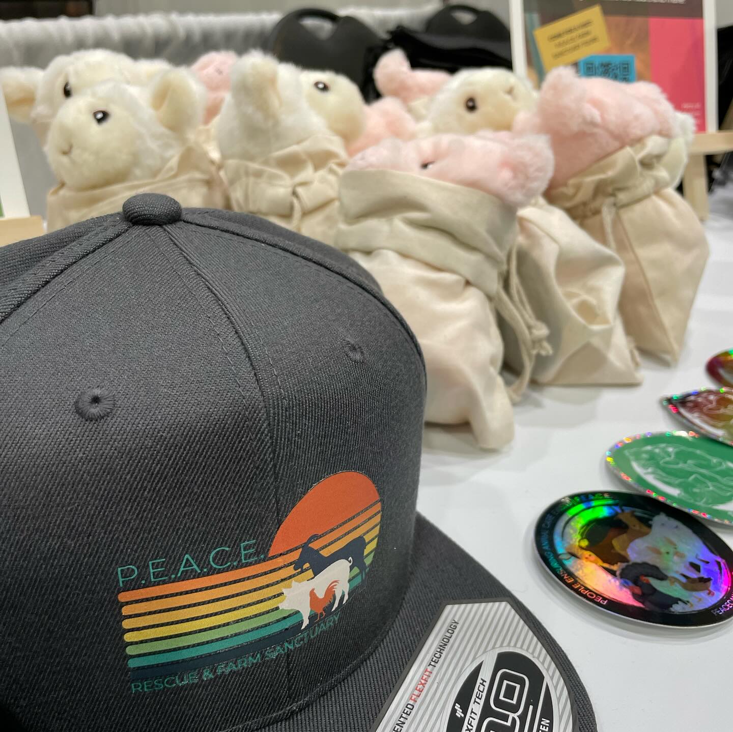 P.E.A.C.E Rescue & Farm Sanctuary Logo Trucker Hat
