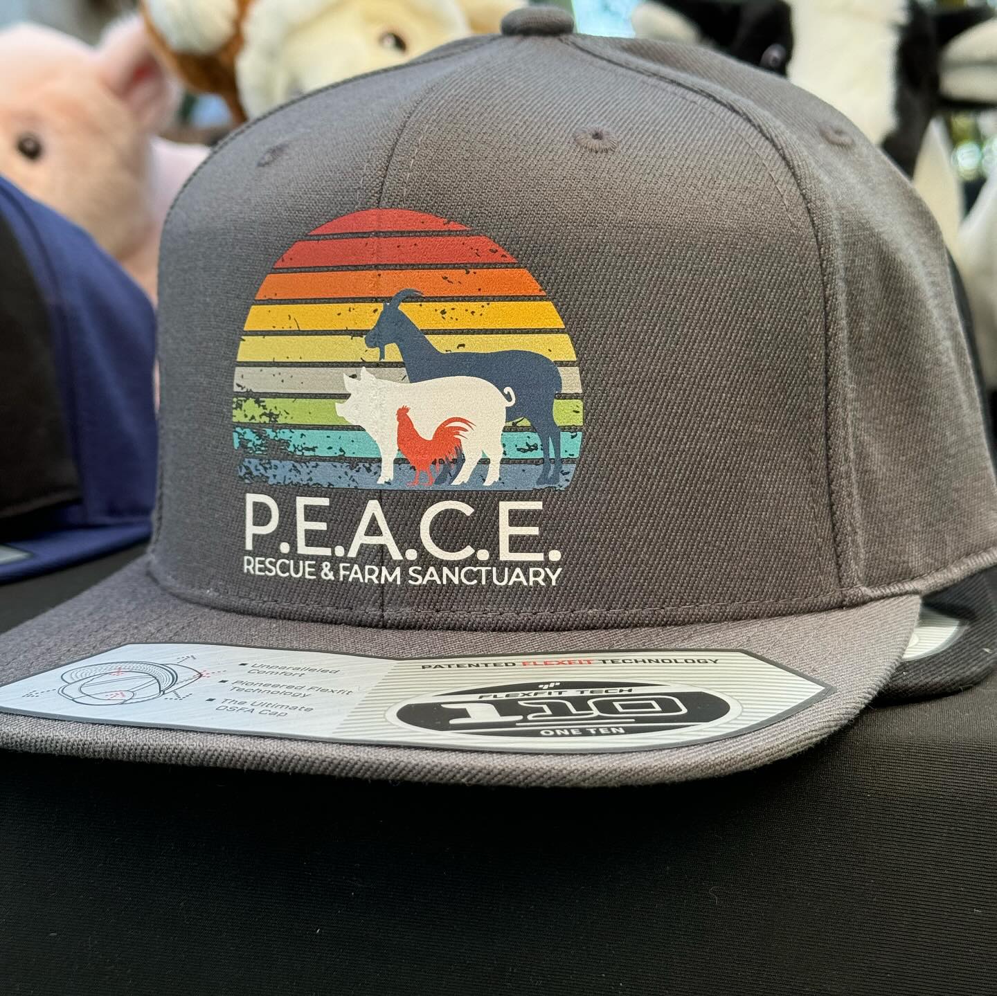 P.E.A.C.E Rescue & Farm Sanctuary Logo Trucker Hat